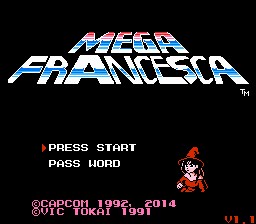 Mega Francesca Title Screen